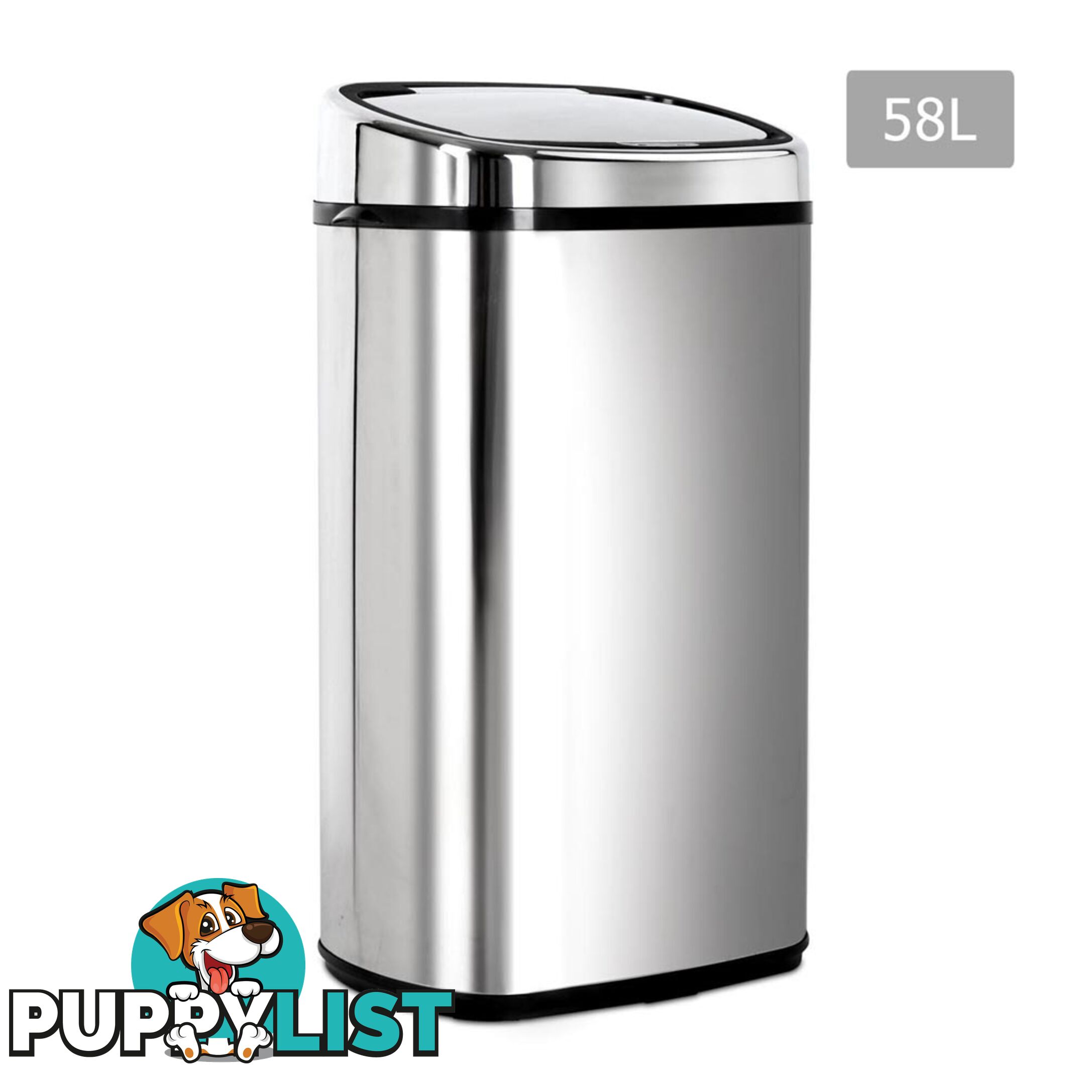 Stainless Steel Motion Sensor Rubbish Bin _ 58L