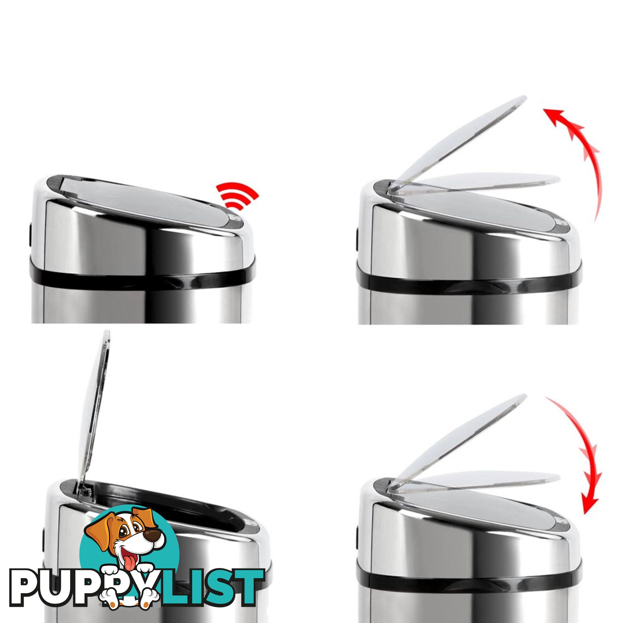 Stainless Steel Motion Sensor Rubbish Bin _ 58L