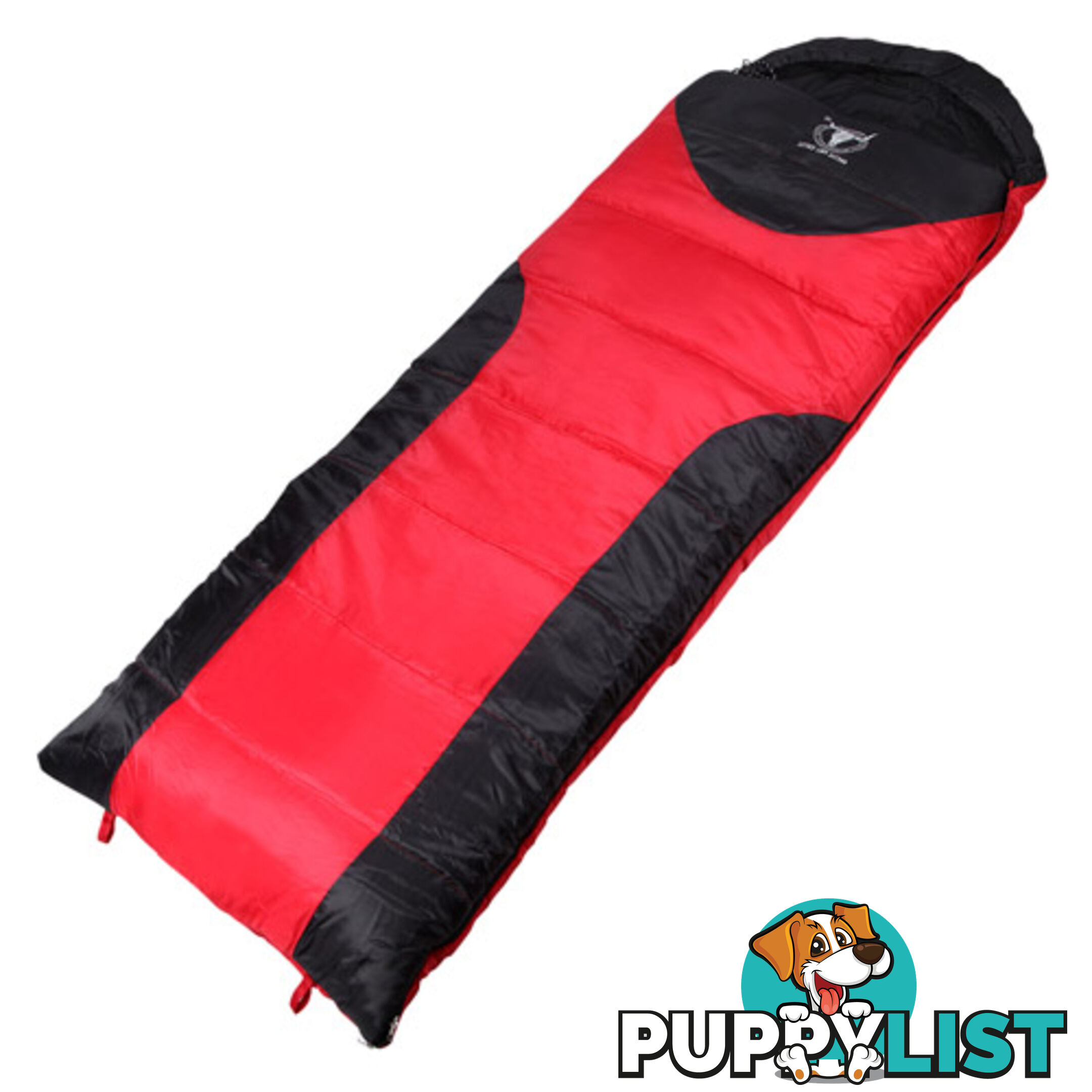 Camping Envelope Sleeping Bag Single Red Blue