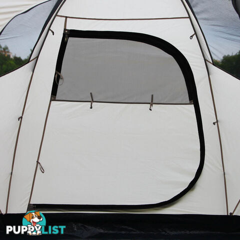 6 Person Family Camping Tent Navy Grey