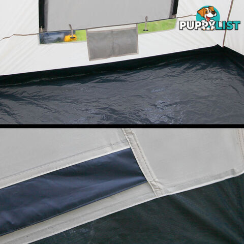 6 Person Family Camping Tent Navy Grey