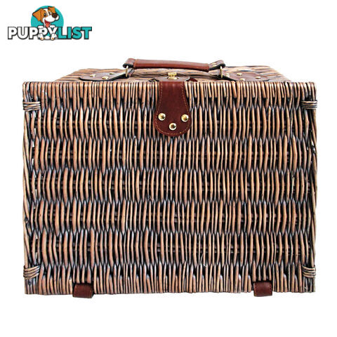 4 Person Picnic Basket Set w/ Blanket