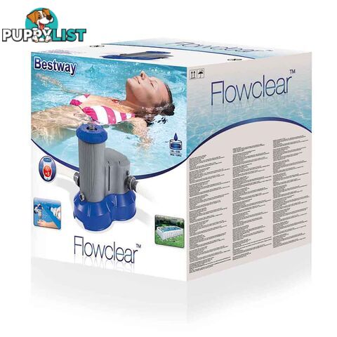 FlowClear 9,436L/H Water Flow Rate with Filter Cartridge