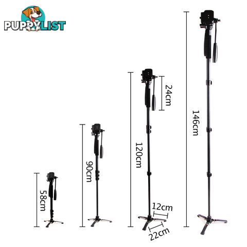 Camera DSLR Monopod 146CM Black