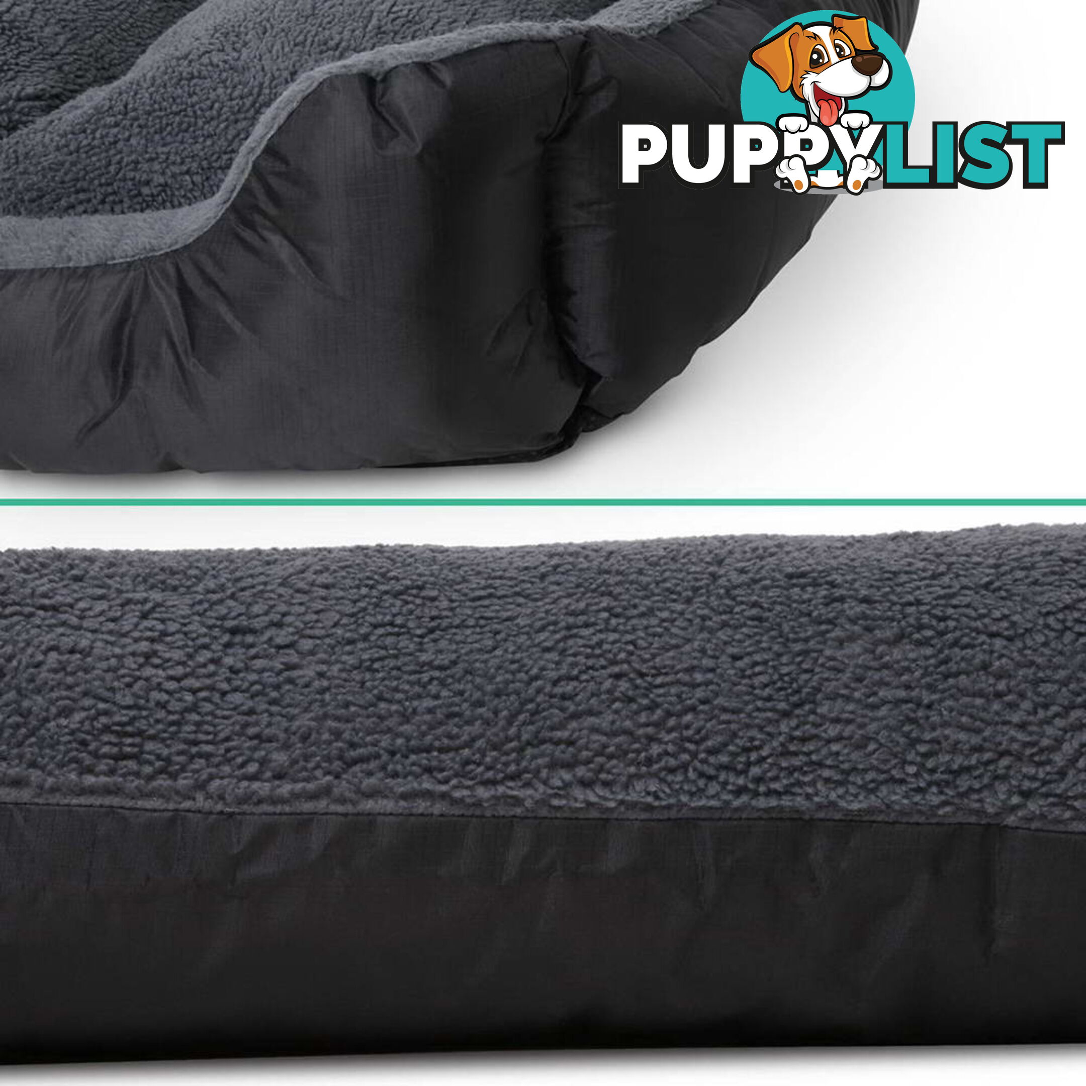 Waterproof Fleece Lined Dog Bed - Small