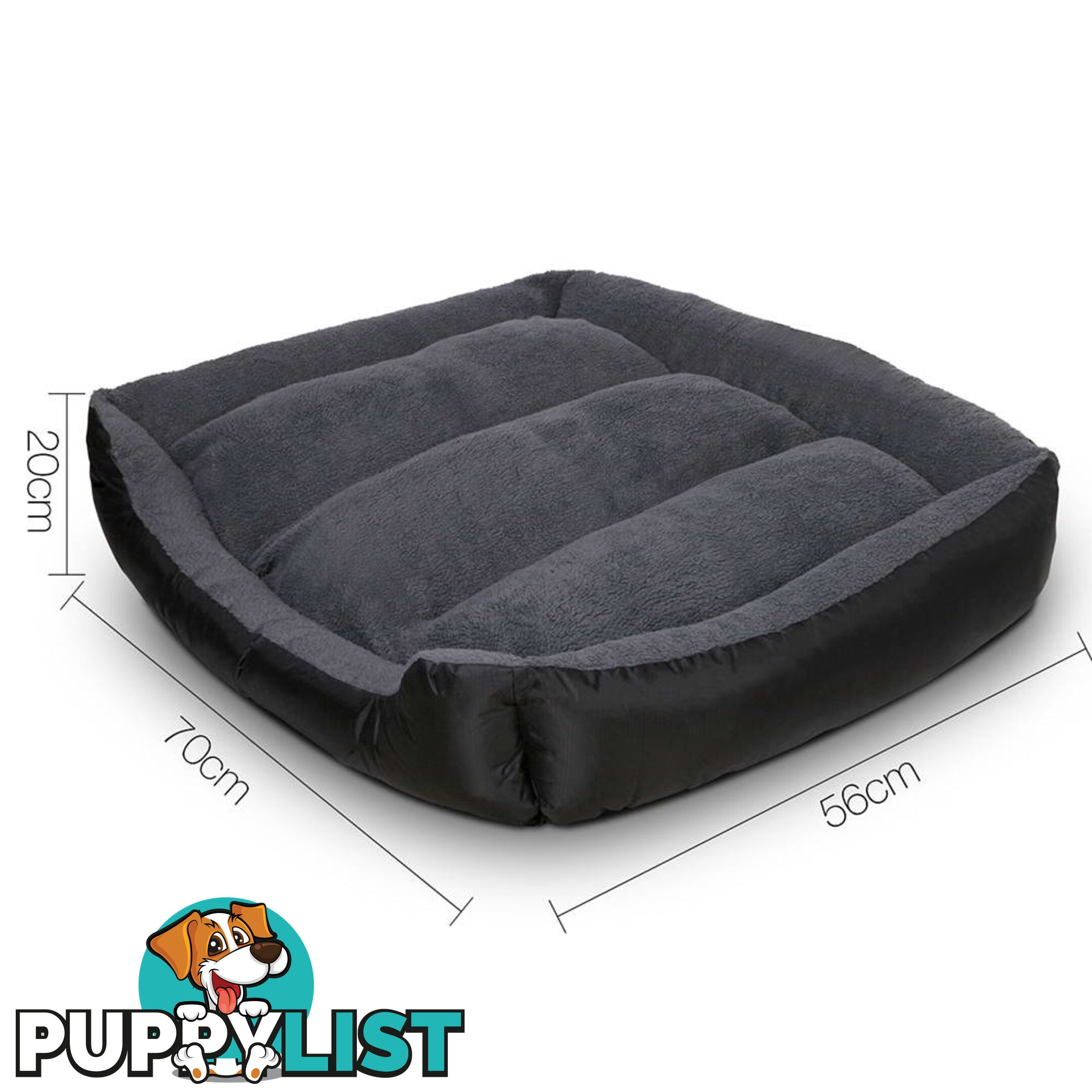 Waterproof Fleece Lined Dog Bed - Small