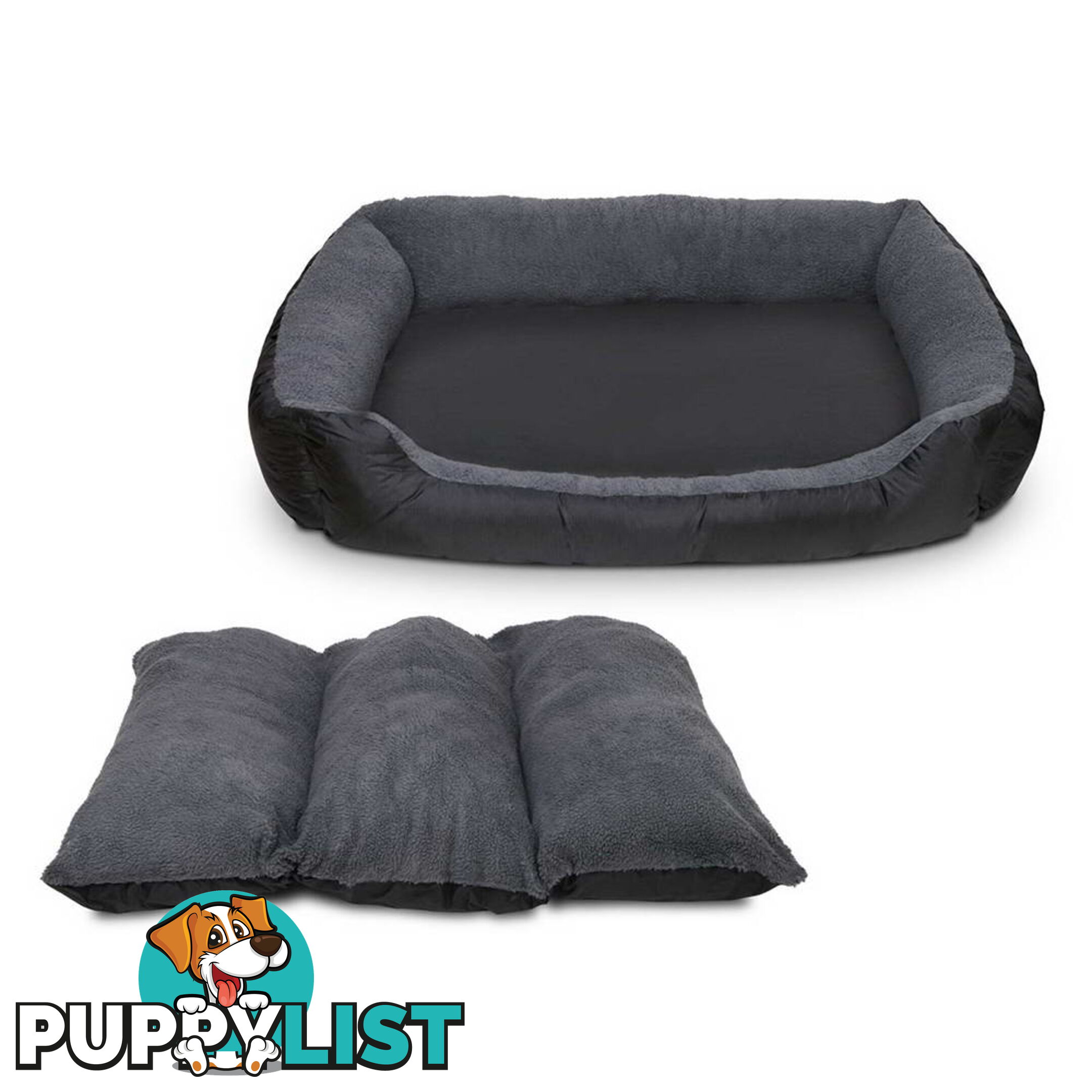 Waterproof Fleece Lined Dog Bed - Small