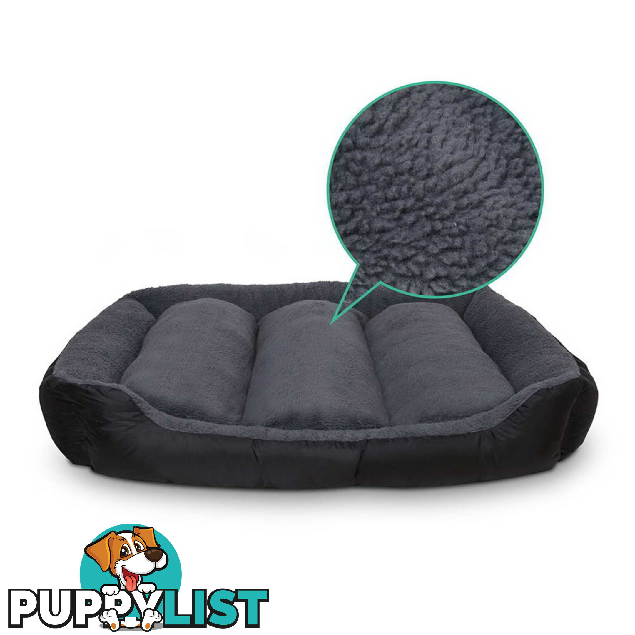 Waterproof Fleece Lined Dog Bed - Small