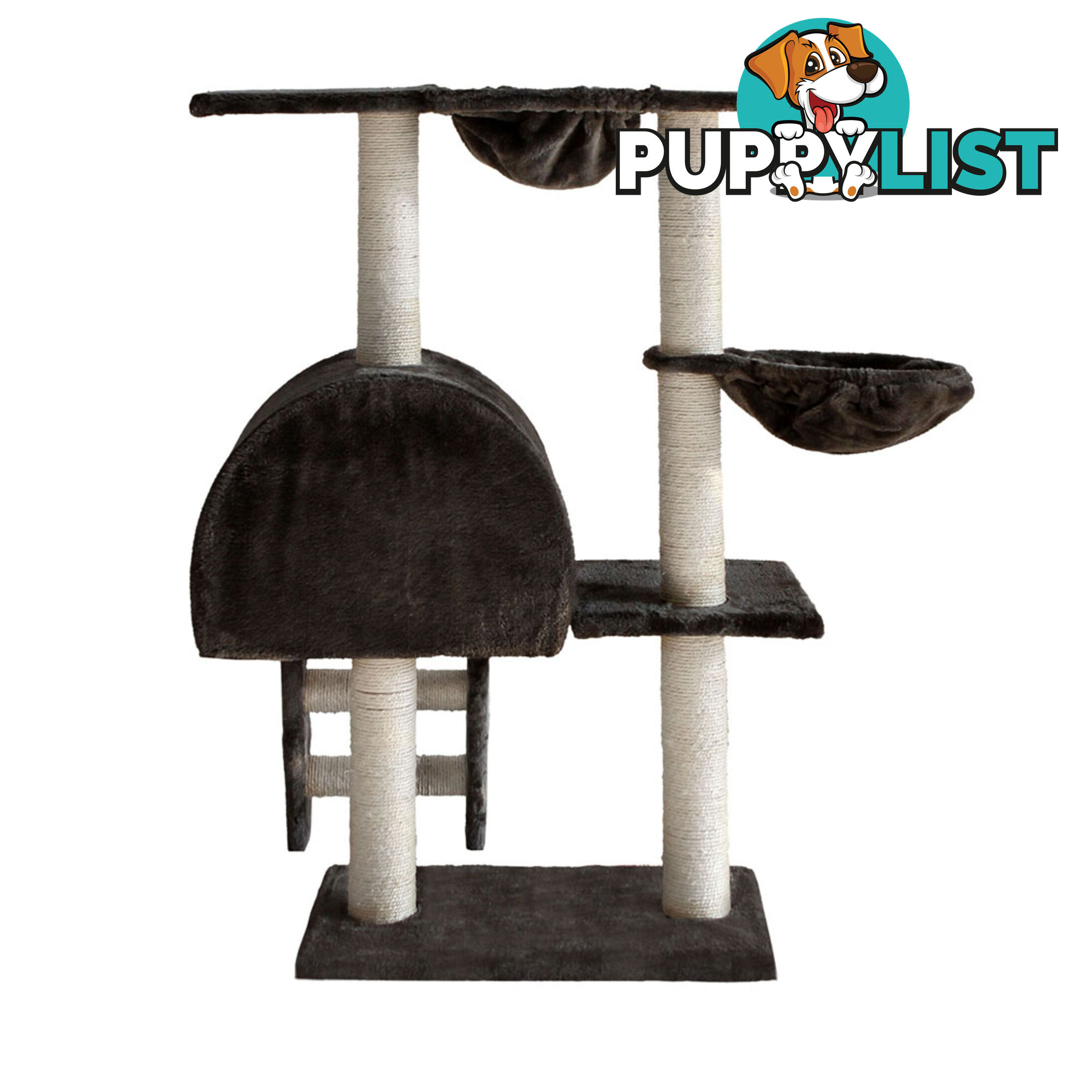 Cat Scratching Poles Post Furniture Tree 100cm Dark Grey