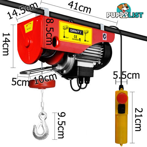 400/800kg 1300W Electric Hoist Winch