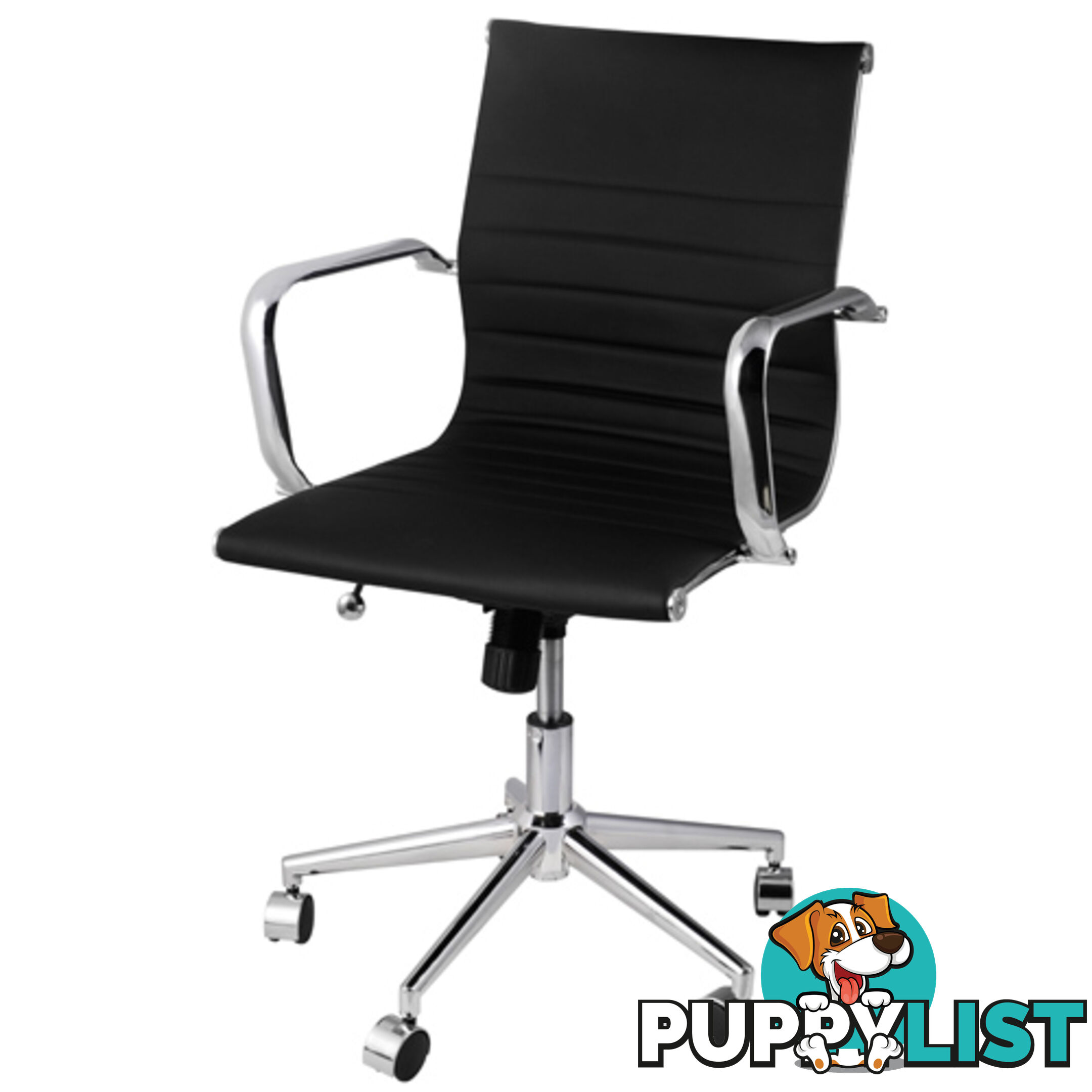 Eames Replica PU Leather Executive Designer Office Chair Black