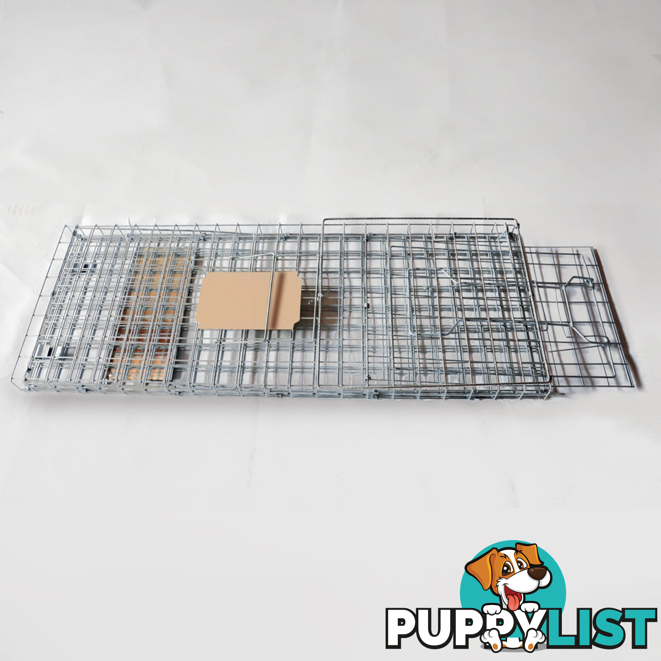 Humane Animal Trap Cage 94 x 34 x 36cm Silver