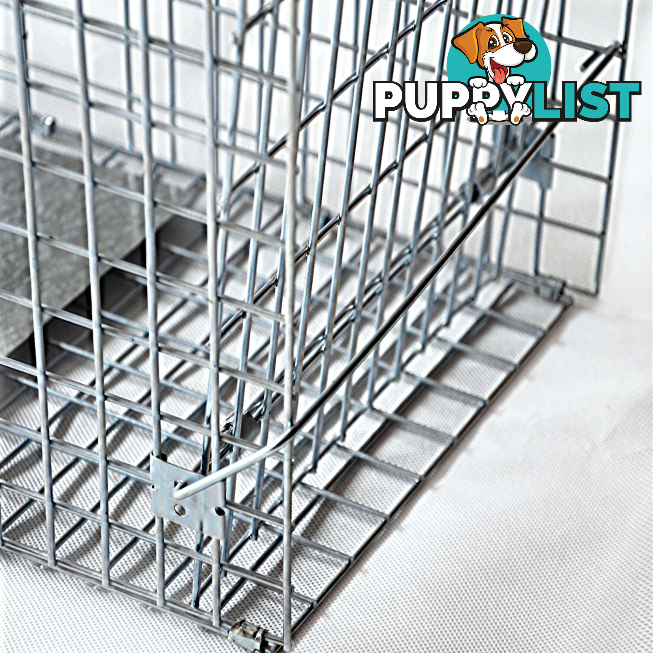 Humane Animal Trap Cage 94 x 34 x 36cm Silver