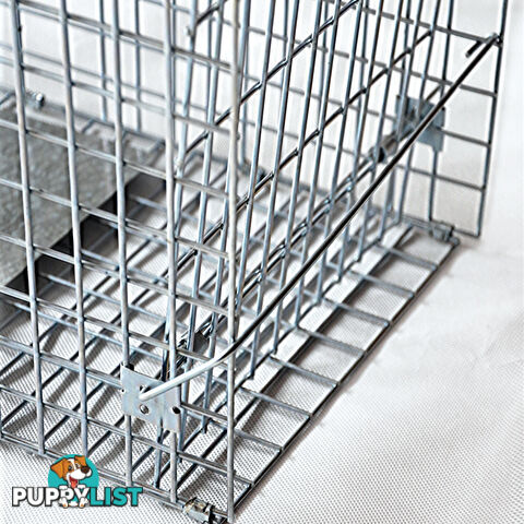 Humane Animal Trap Cage 94 x 34 x 36cm Silver