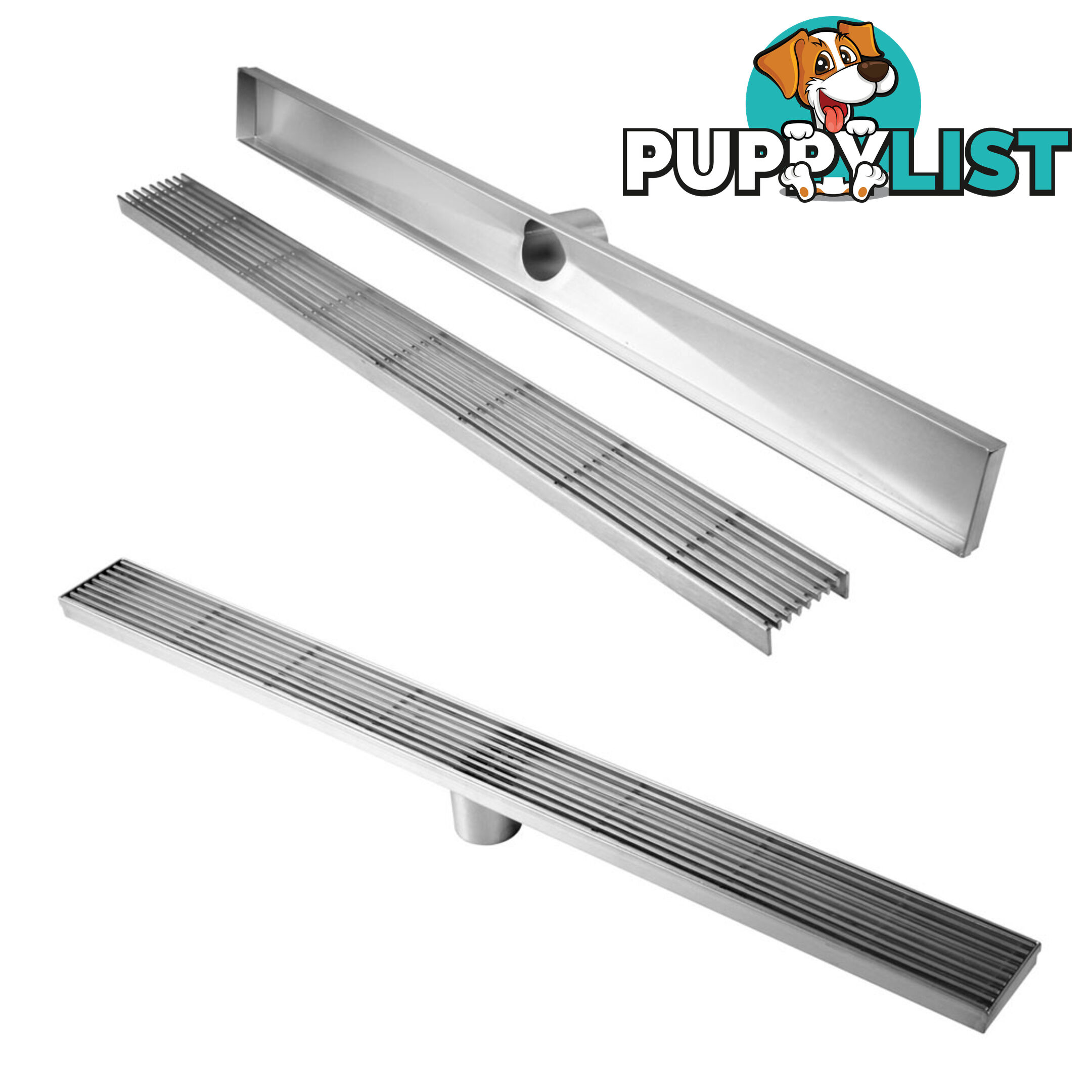 Heelguard Stainless Steel Shower Grate Drain Floor Bathroom 1000mm