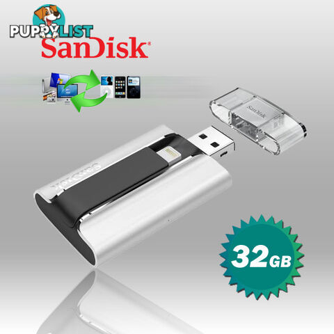 SanDisk 32GB iXpand USB 2.0 Lightning Connectors For iPhone iPad