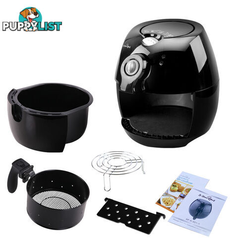 2.2L Low Fat Oil Less Air Fryer Black