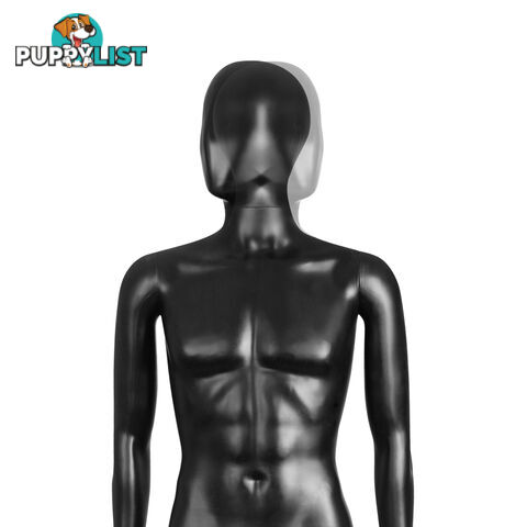 Full Body Male Mannequin Cloth Display Tailor Dressmaker Black 186cm