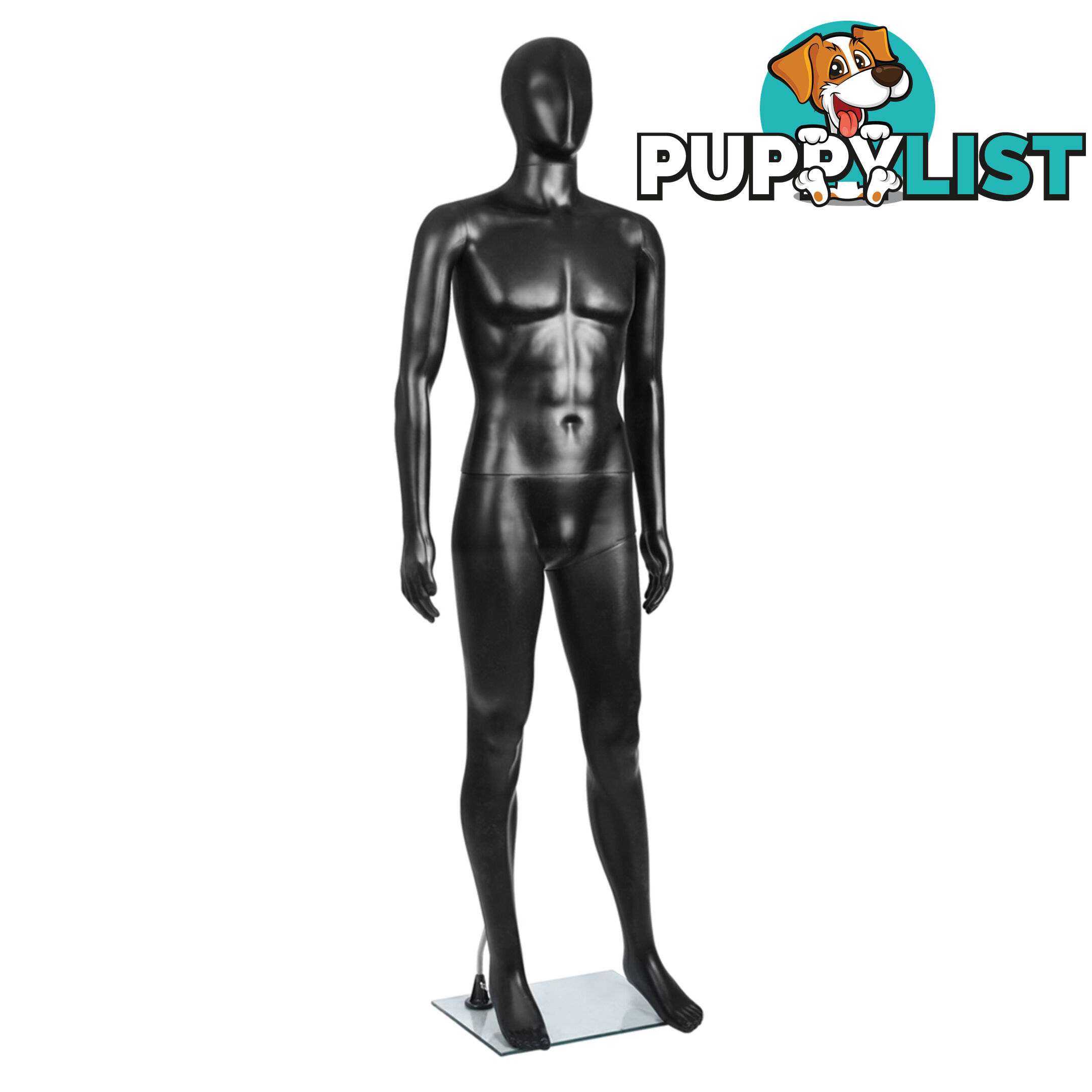 Full Body Male Mannequin Cloth Display Tailor Dressmaker Black 186cm