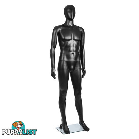 Full Body Male Mannequin Cloth Display Tailor Dressmaker Black 186cm