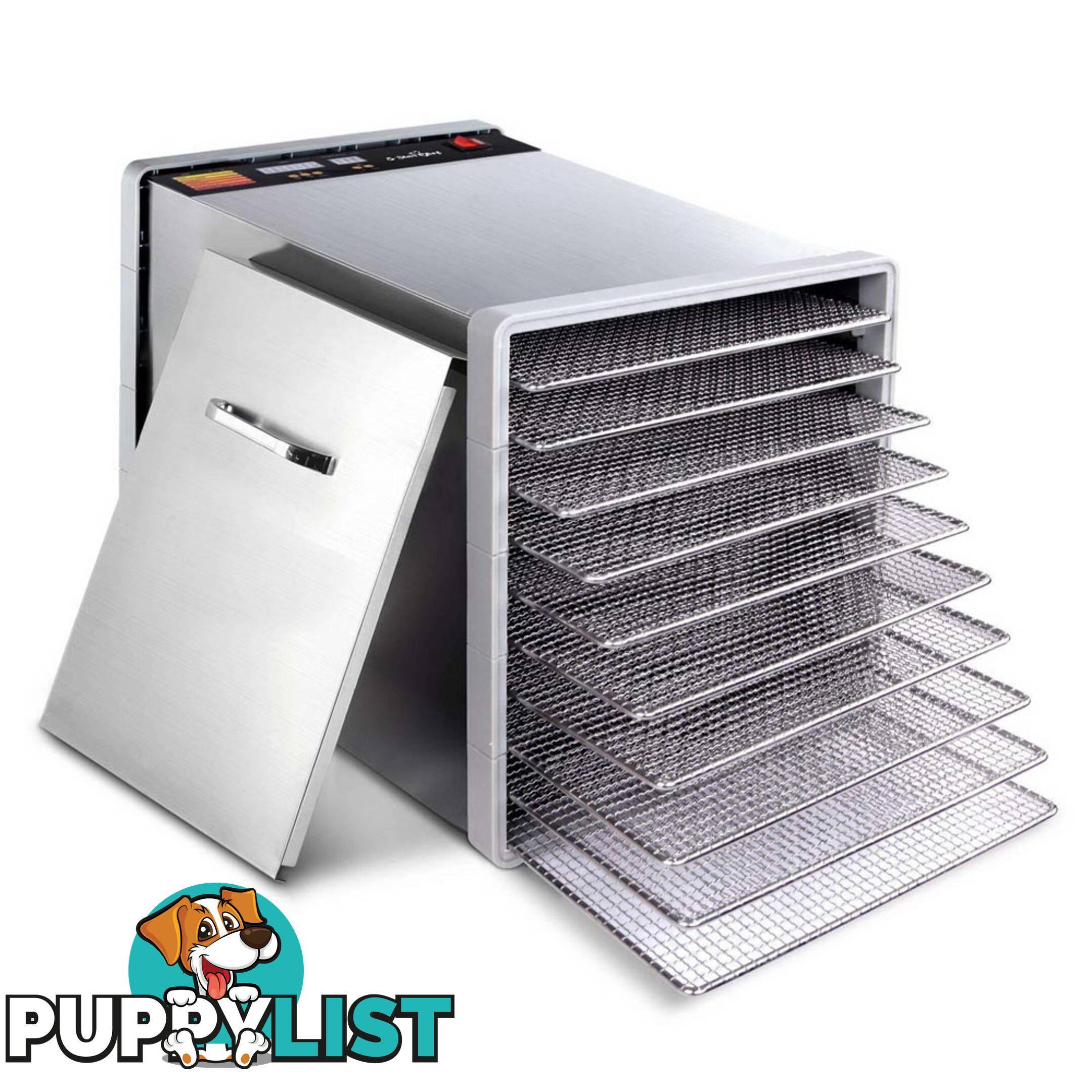 Stainless Steel Food Dehydrator _ 10 Trays