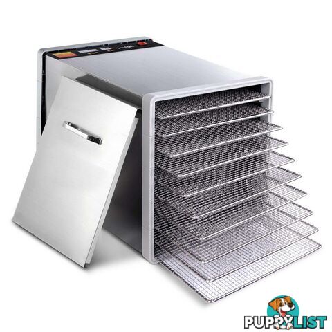 Stainless Steel Food Dehydrator _ 10 Trays