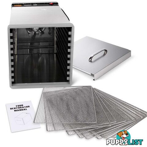 Stainless Steel Food Dehydrator _ 10 Trays