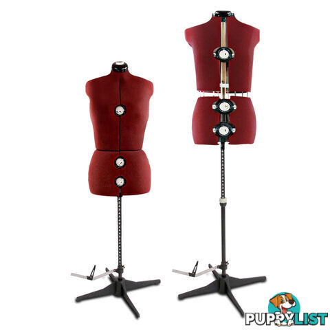 Adjustable Dressmaking Mannequin SZ14-20 - Wine