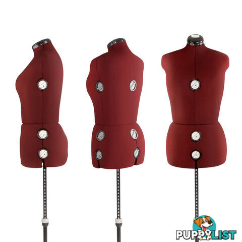 Adjustable Dressmaking Mannequin SZ14-20 - Wine