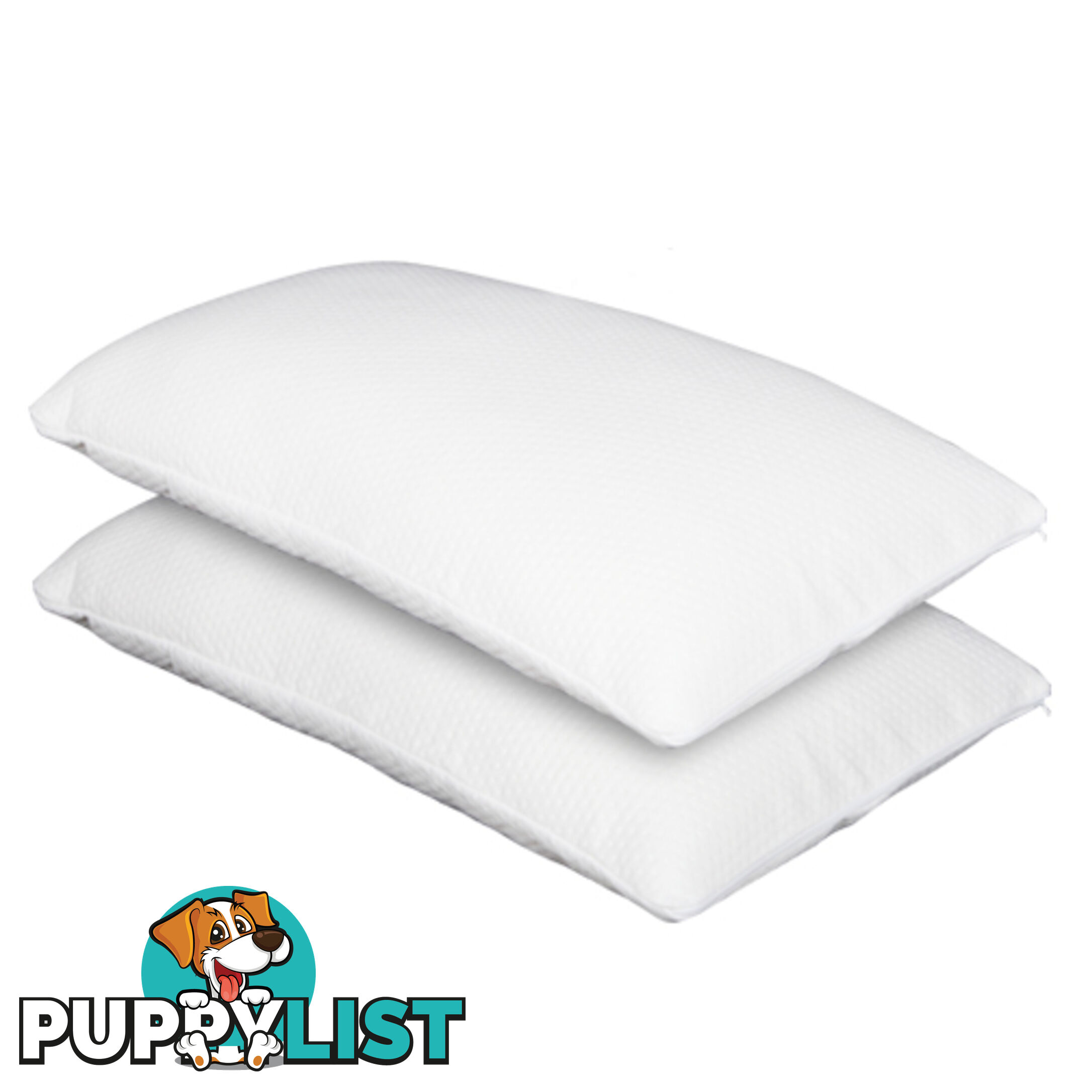 Set of 2 Deluxe Shredded Memory Foam Pillows