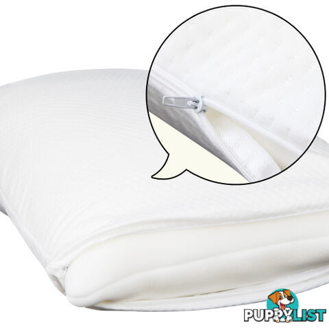 Set of 2 Deluxe Shredded Memory Foam Pillows