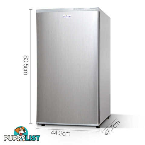 Upright 2-in-1 95L Caravan Bar Fridge Freezer Stainless Steel