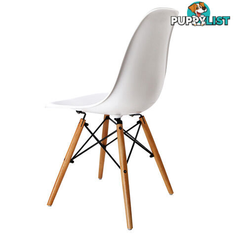 Set of 2 Dining Chair White