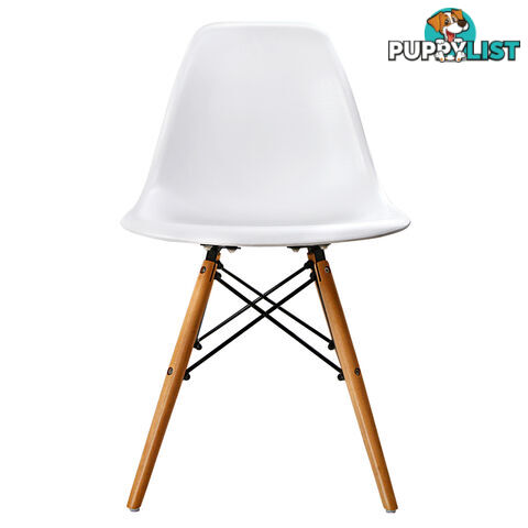 Set of 2 Dining Chair White