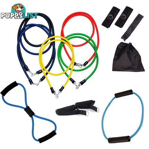 13PCS Heavy Resistance Band Yoga Tension Rope Fitness Stretch Door Loop Gym Abs