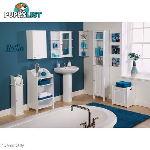 Dignity Tall Bathroom Unit in WHITE