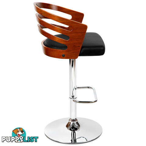 Wooden Bar PU Leather Stool