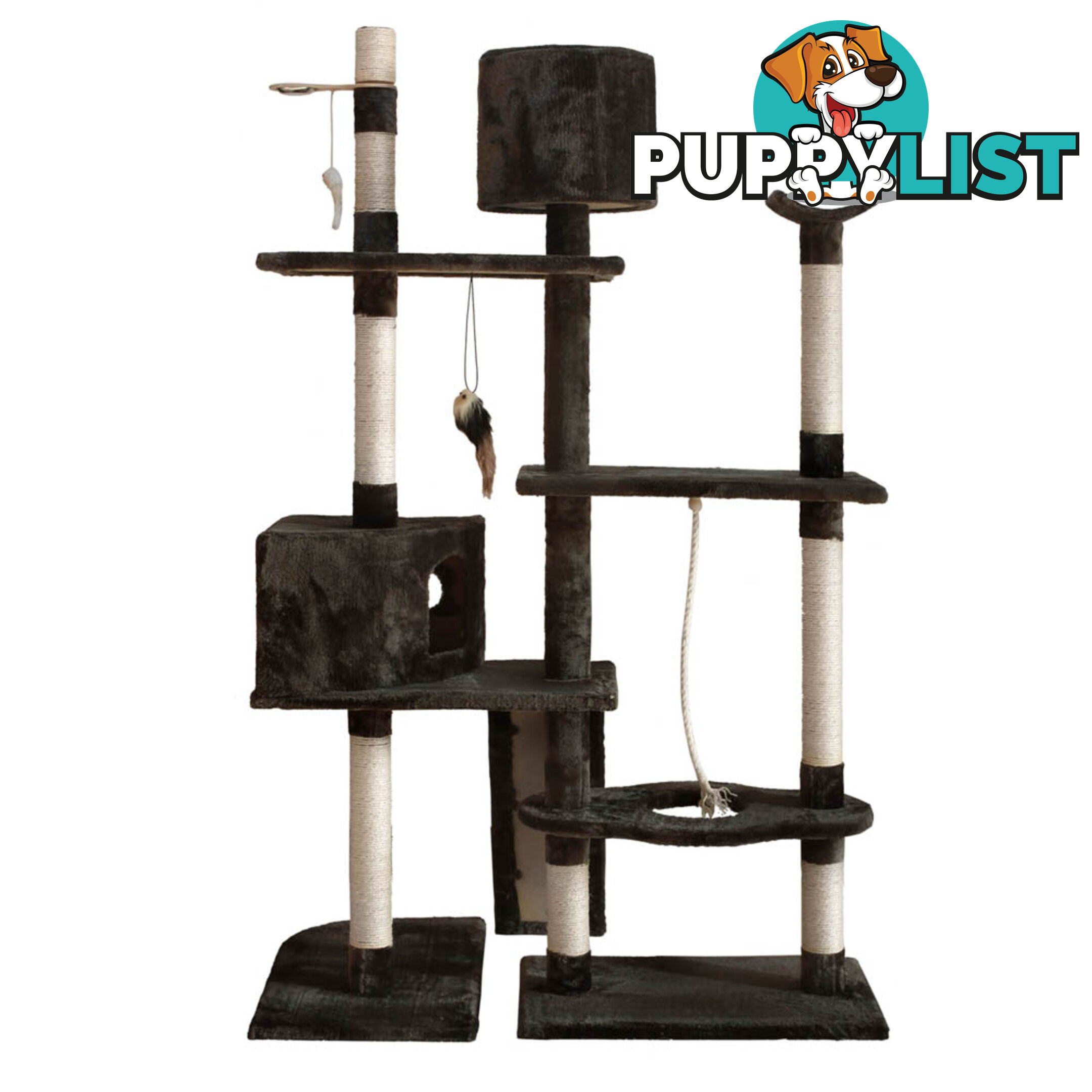 Cat Scratching Poles Post Furniture Tree 170cm Grey