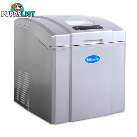 Portable Ice Cube Maker Machine 20KG Silver