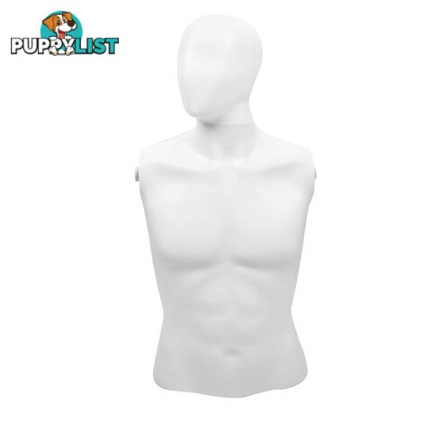 Full Body Male Mannequin Cloth Display Tailor Dressmaker White 186cm