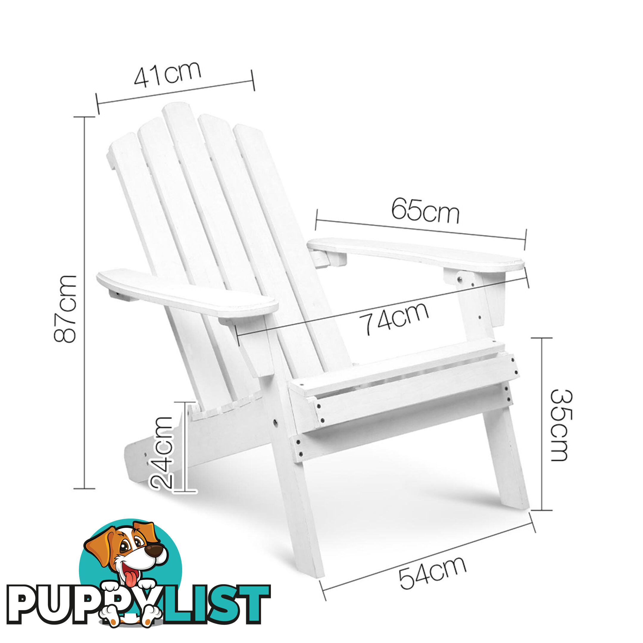 Adirondack Foldable Deck Chair