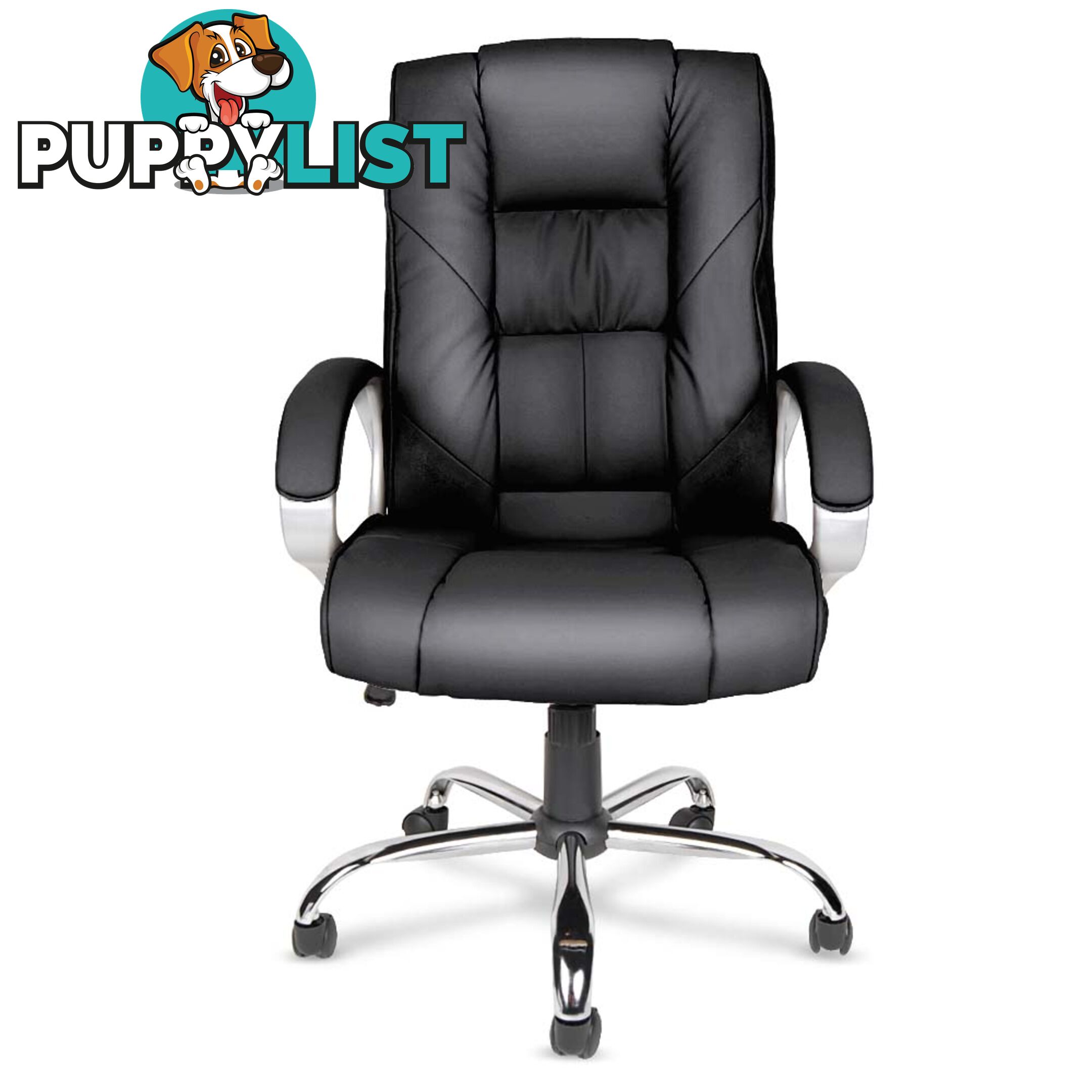 Executive PU Leather Office Computer Chair Black