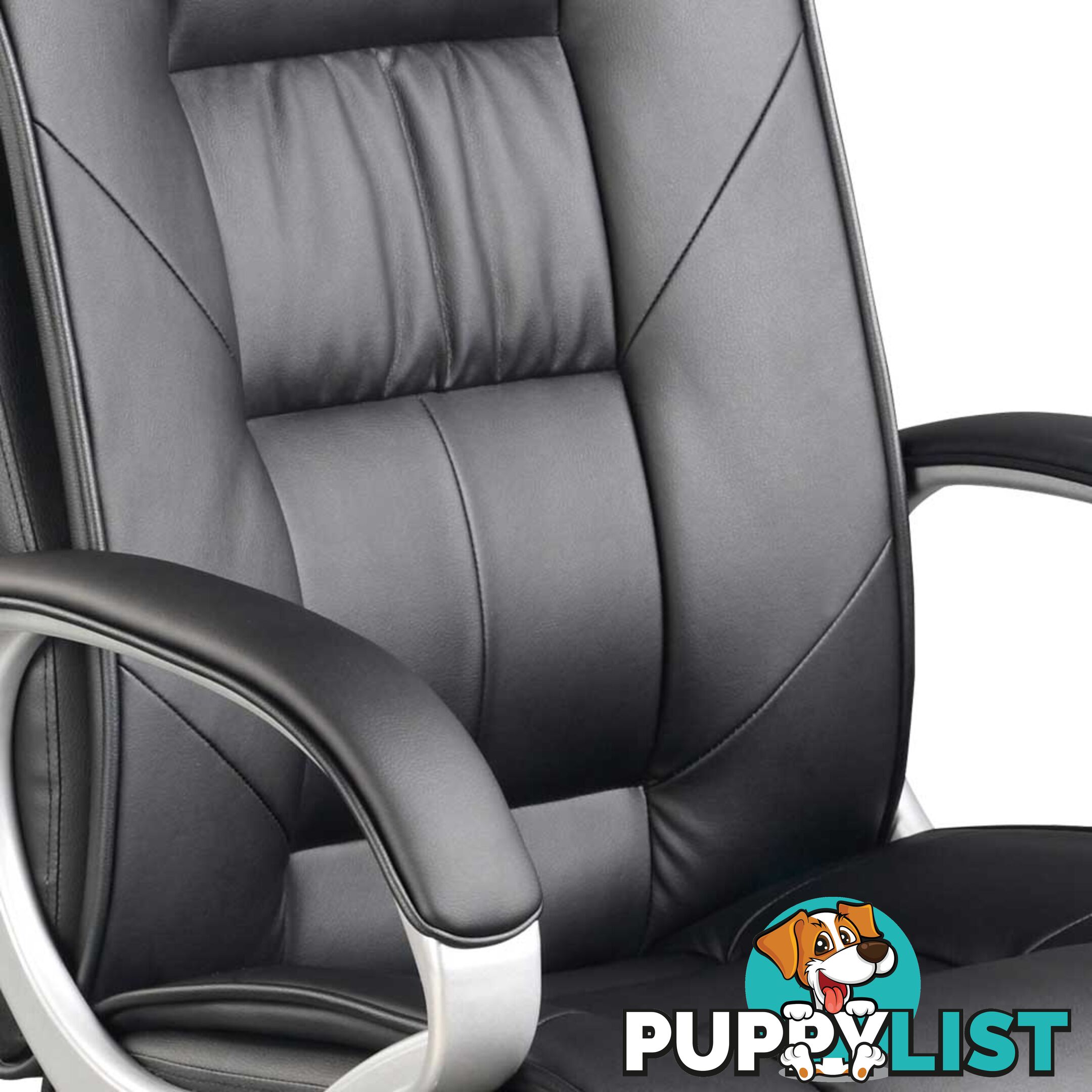 Executive PU Leather Office Computer Chair Black