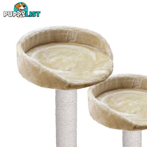 Cat Scratching Poles Post Furniture Tree House Beige