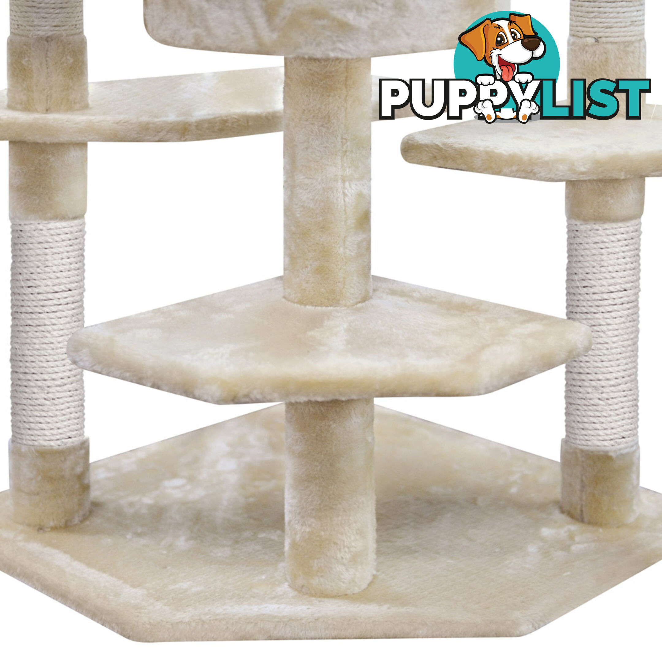 Cat Scratching Poles Post Furniture Tree House Beige