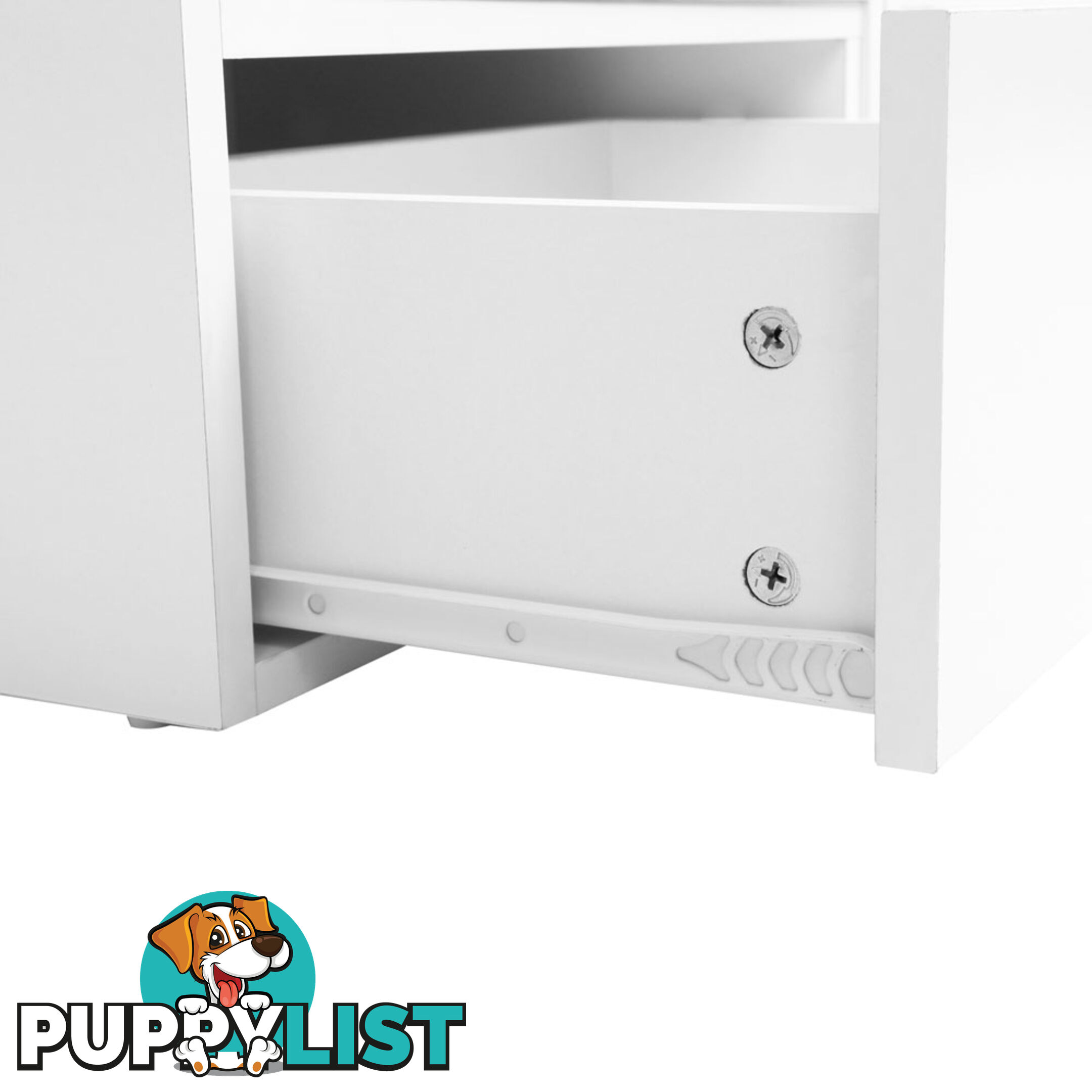 TV Stand Entertainment Unit Adjustable Cabinet White