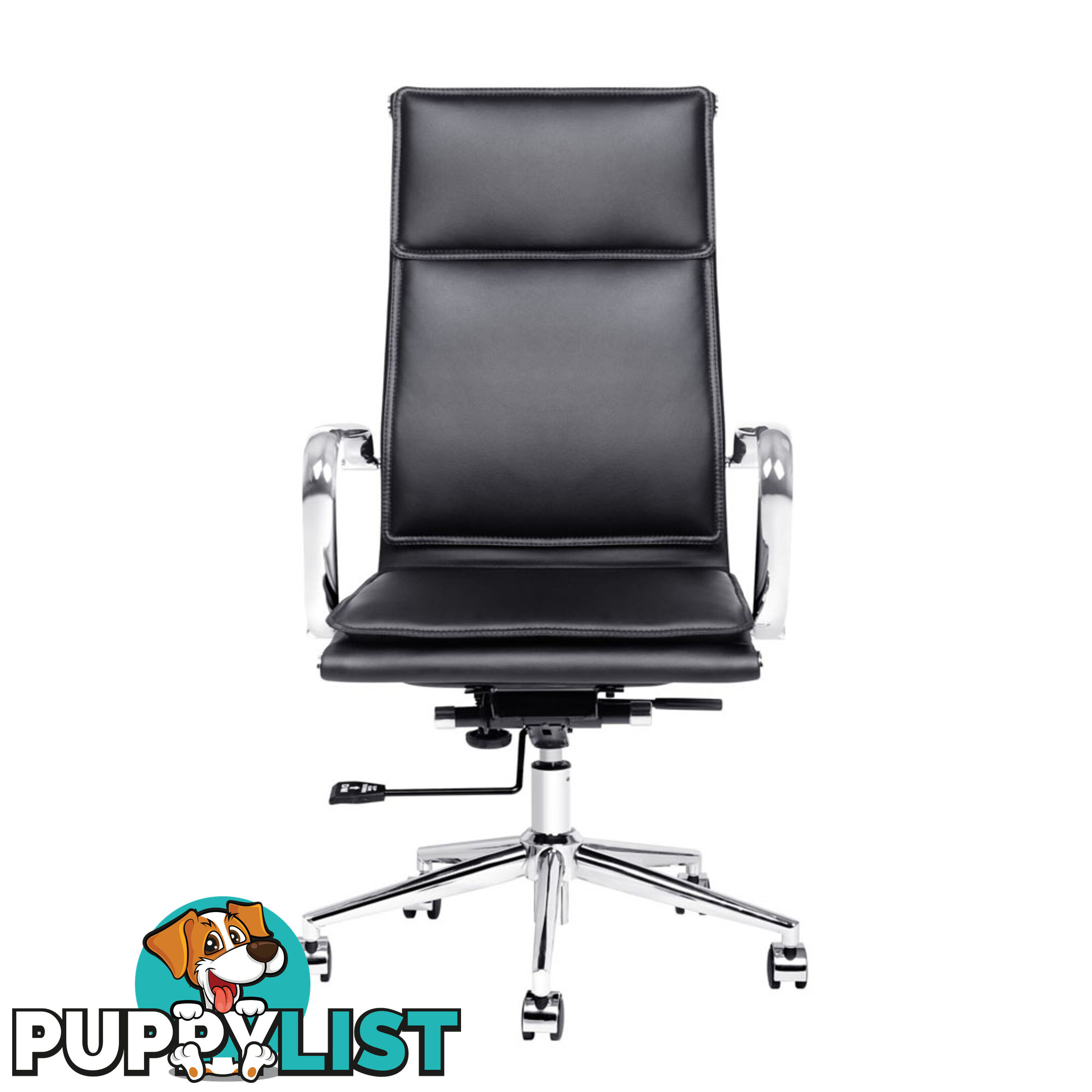 Executive PU Leather Office Computer Chair Black