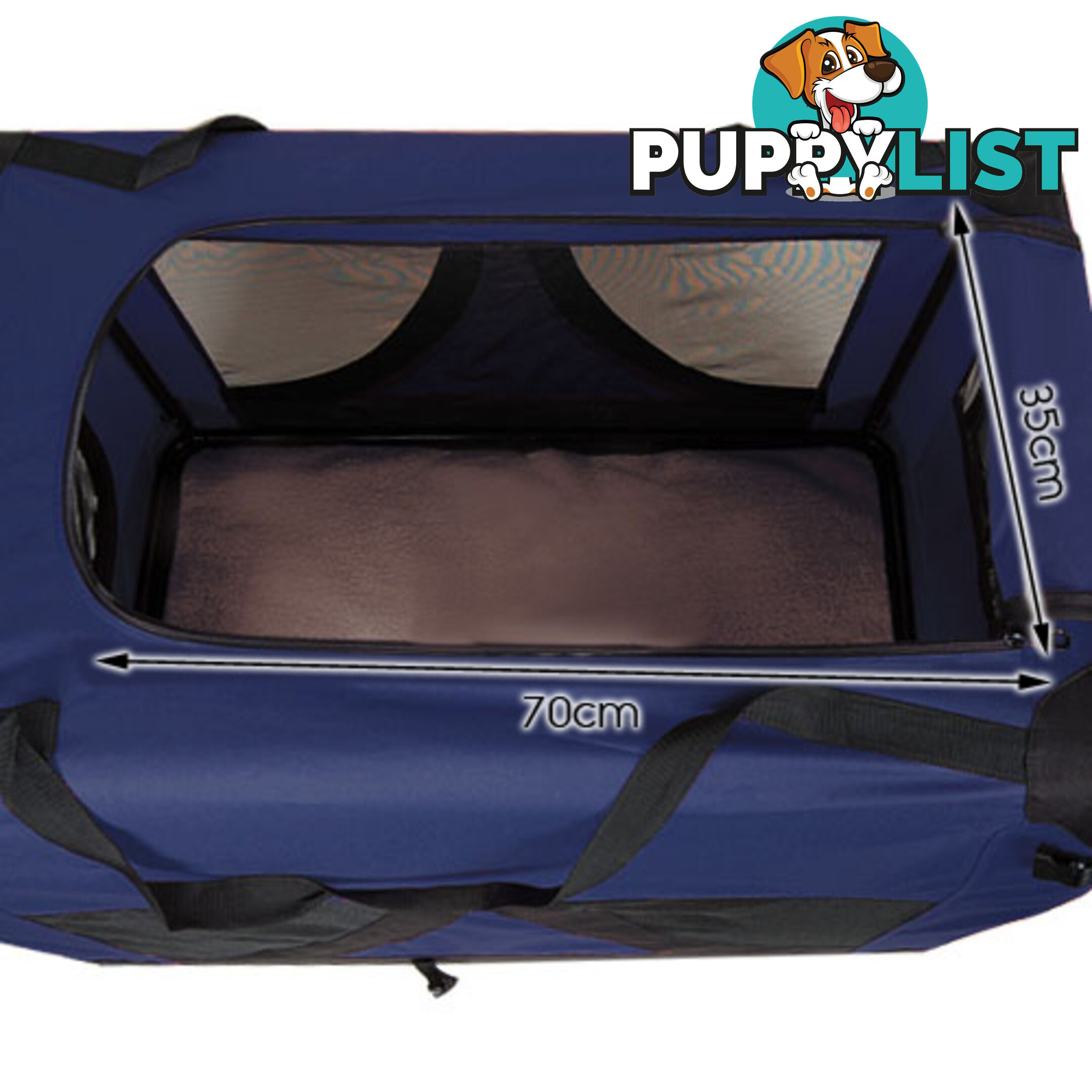 Extra Large Portable Soft Pet Dog Crate Cage Kennel Blue