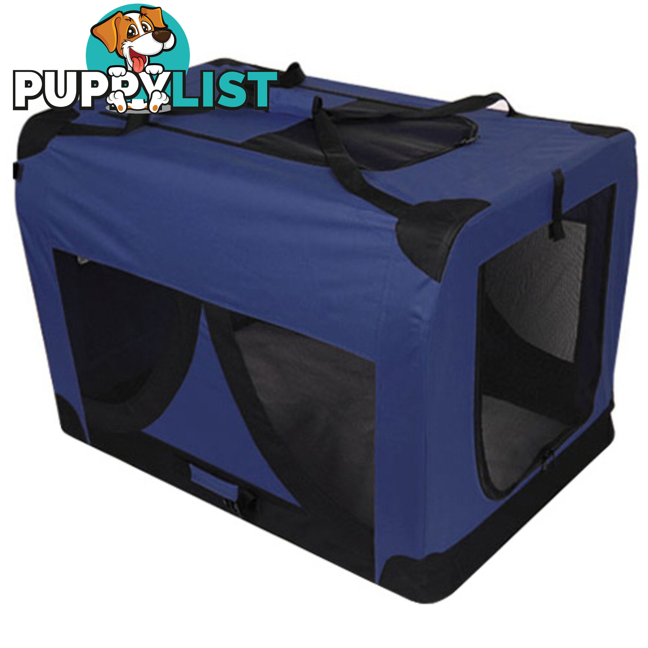 Extra Large Portable Soft Pet Dog Crate Cage Kennel Blue