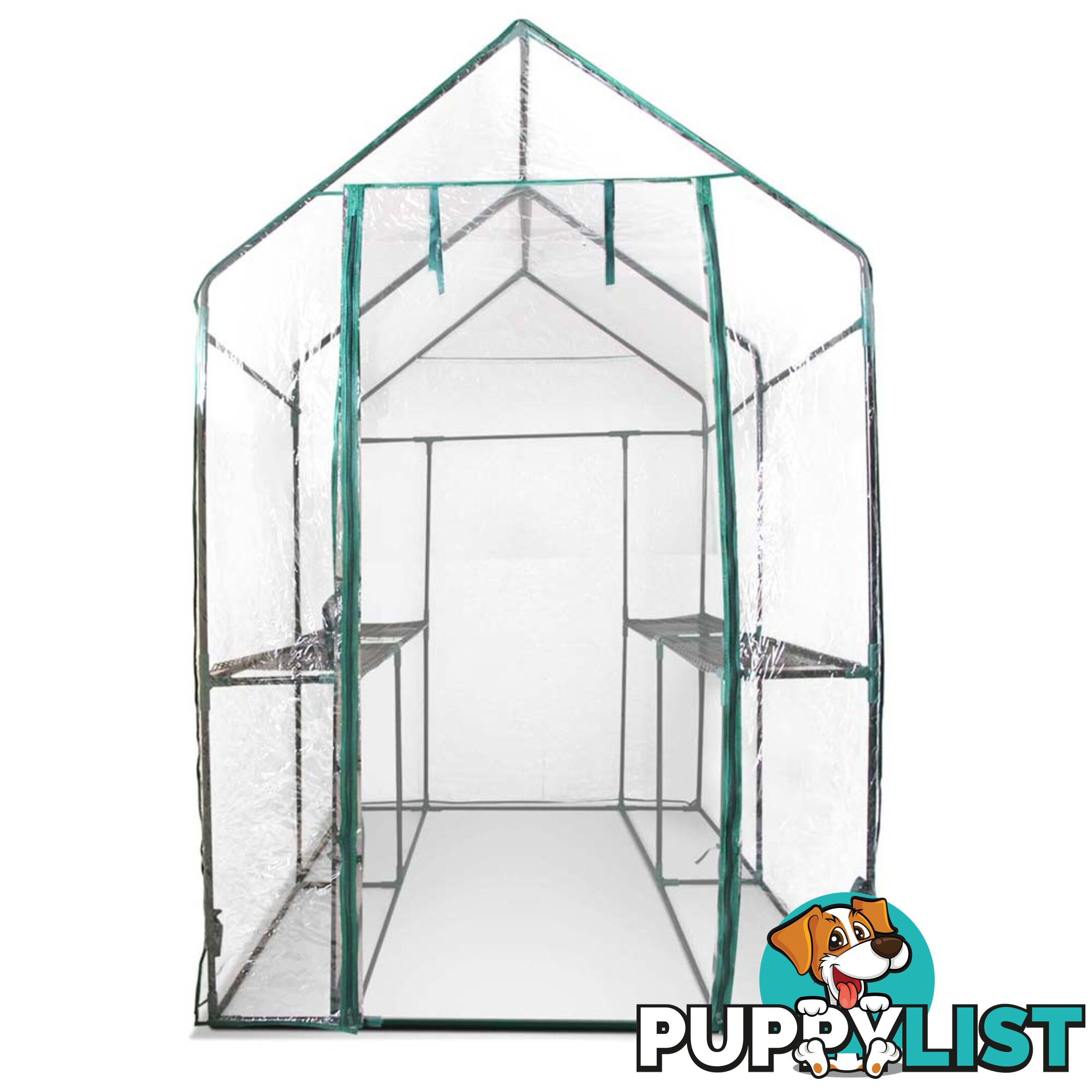 Greenhouse with Transparent PVC Cover - 1.9M x 1.2M